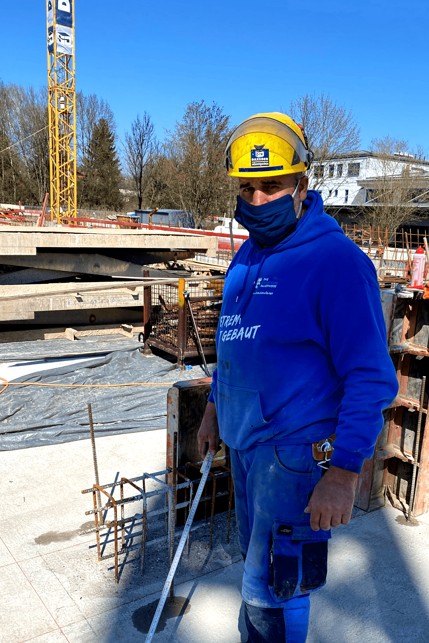 Sebastian Daxeder Bauunternehmung GmbH, Baustelle Conradty April 2020