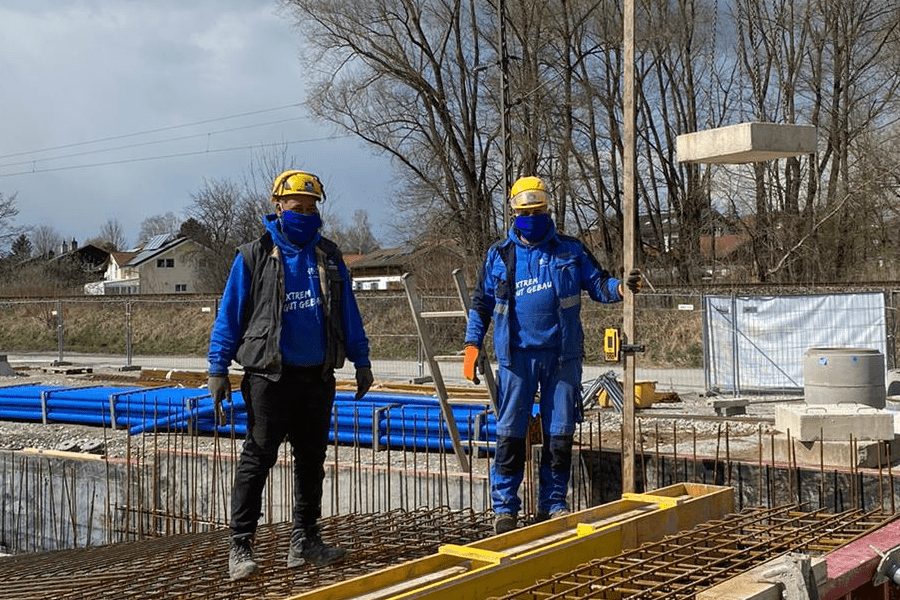 Sebastian Daxeder Bauunternehmung GmbH, Baustelle Conradty April 2020